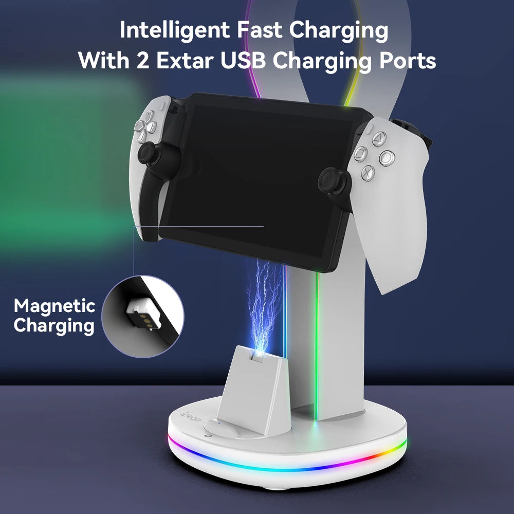 Magnetic Charging Stand – Charge PS Portal Headset and Accessories Effortlessly!
