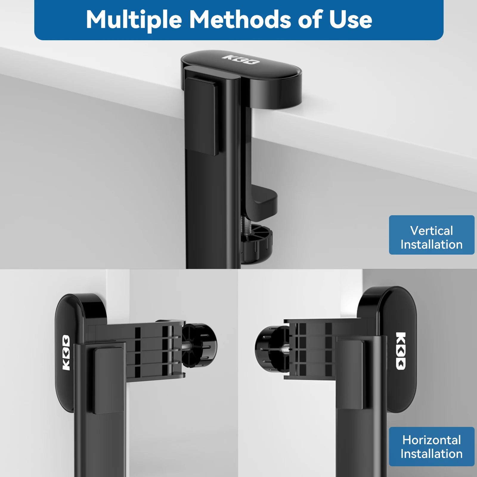 KDD 2-in-1 Headphone Stand – Space-Saving Desk Organizer!