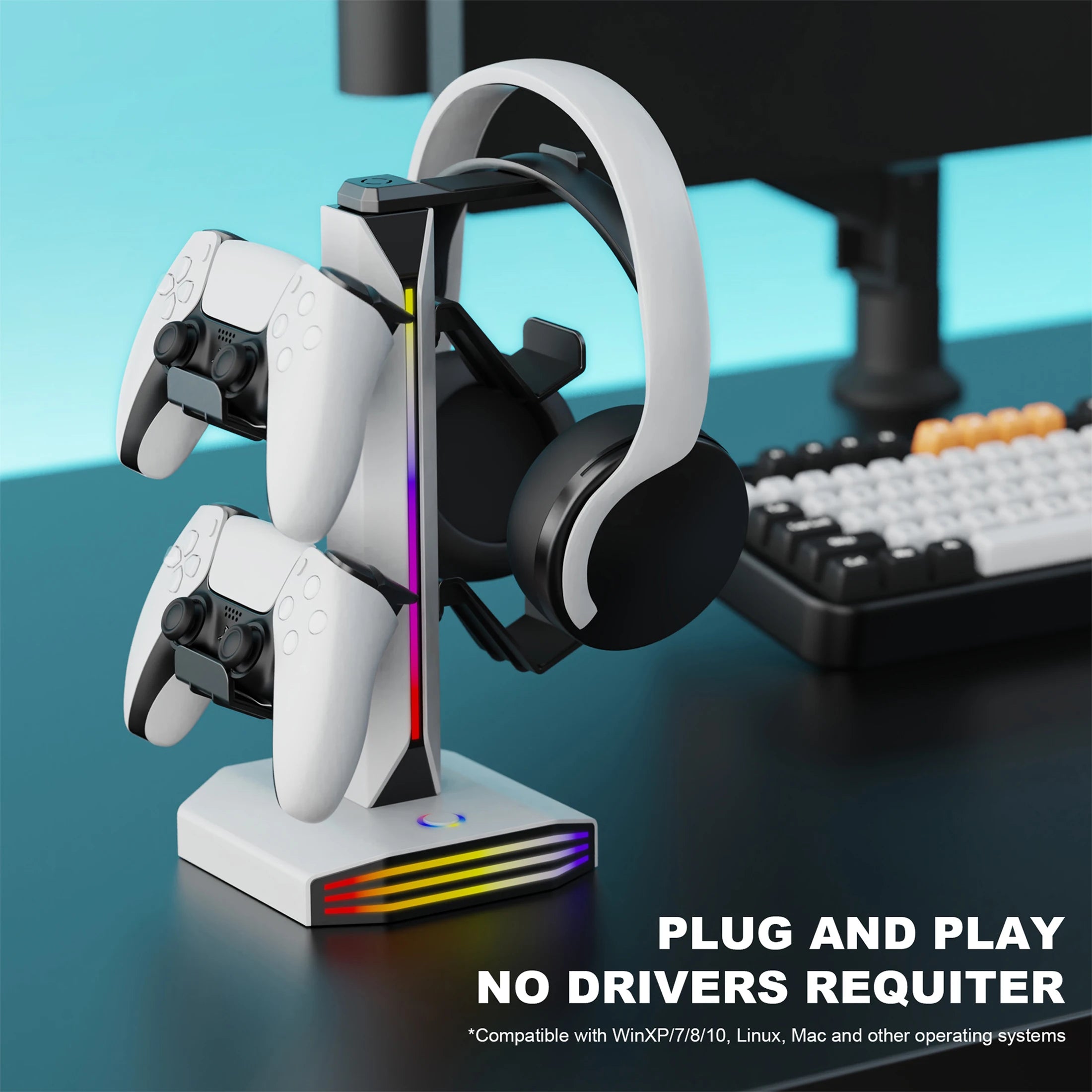 Ultimate Gaming Dock – RGB Glow, USB Ports, Total Style!