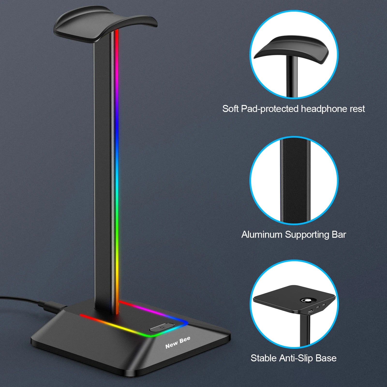 RGB Headphone Holder – Keep Your Setup Clean and Lit
