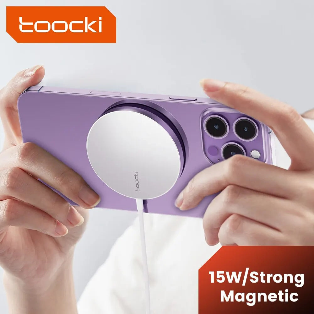 Toocki 15W Magnetic Charger – Snap, Charge, and Go!