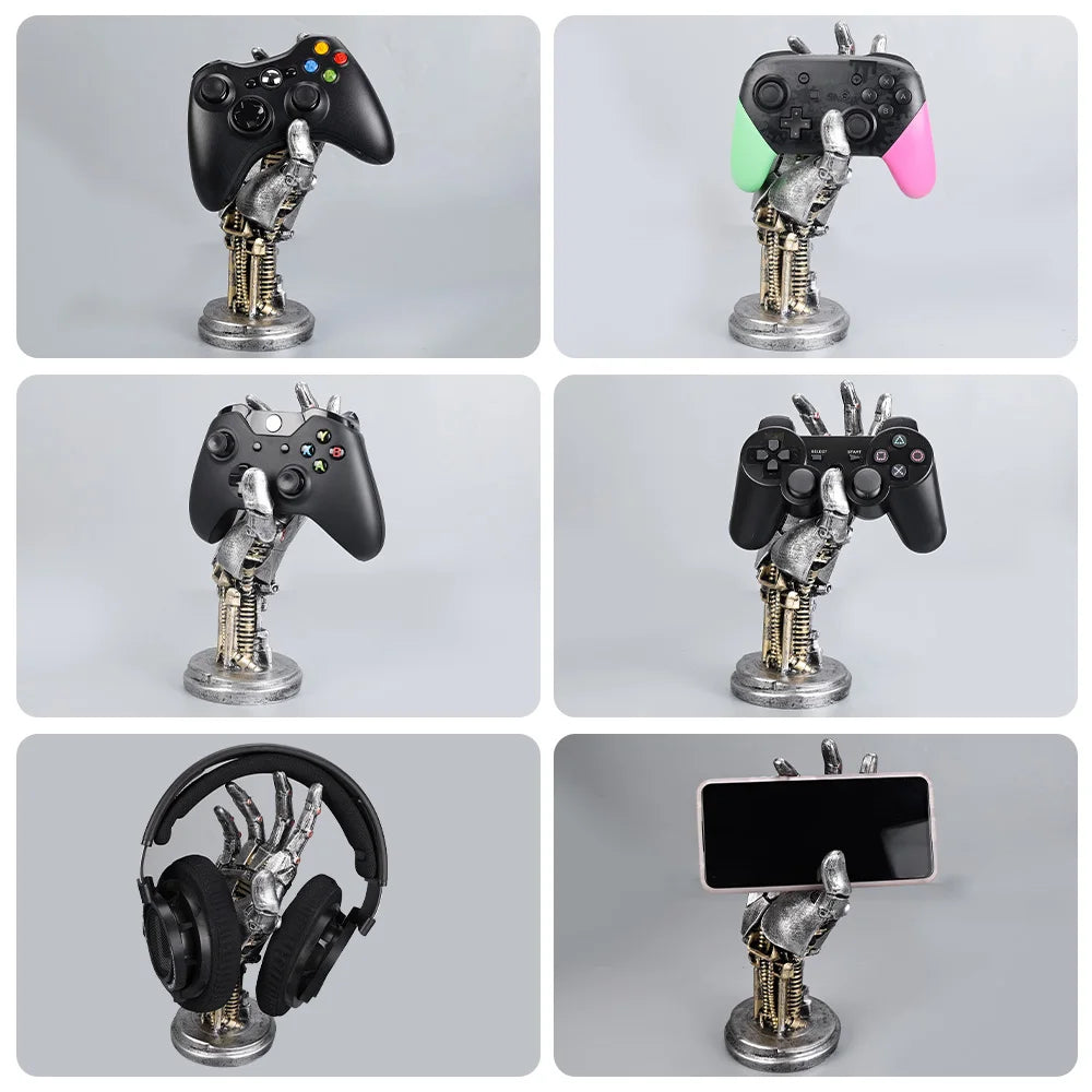 Robot Gaming Stand – Tidy, Cool, and Gamer-Ready Setup!