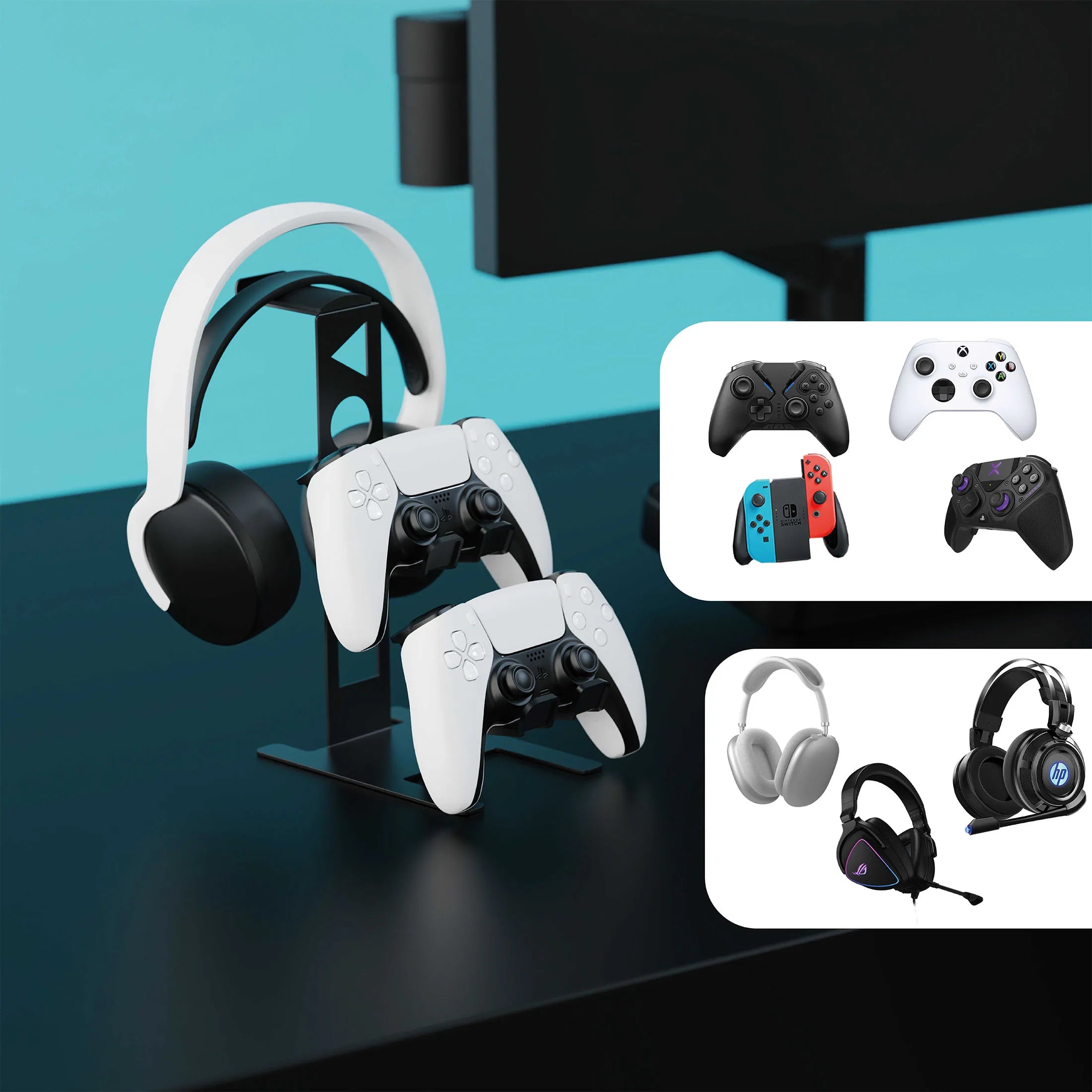 Game Controller & Headset Stand – Keep Your Setup Epic!