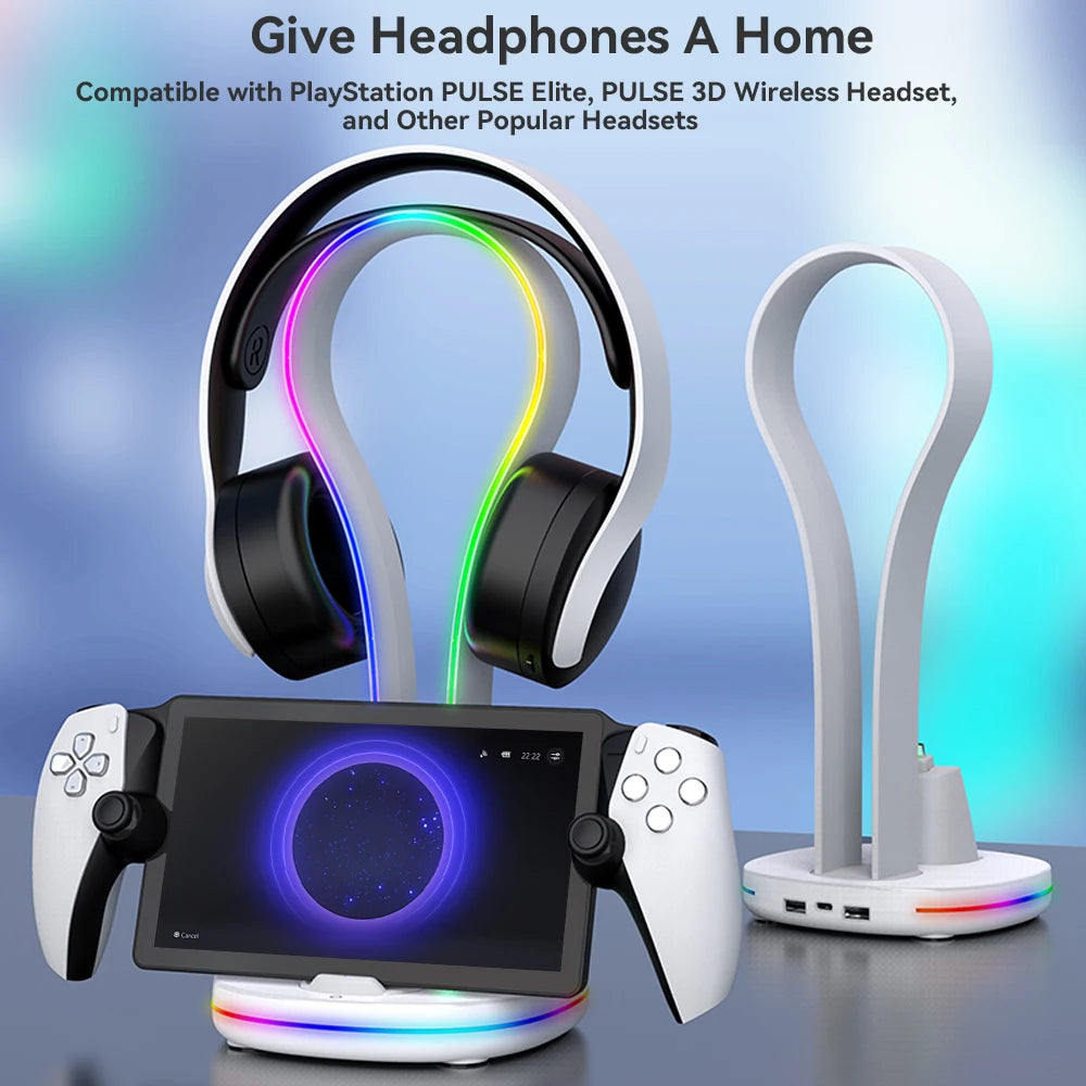 Magnetic Charging Stand – Charge PS Portal Headset and Accessories Effortlessly!