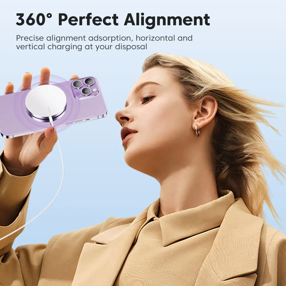 Toocki 15W Magnetic Charger – Snap, Charge, and Go!