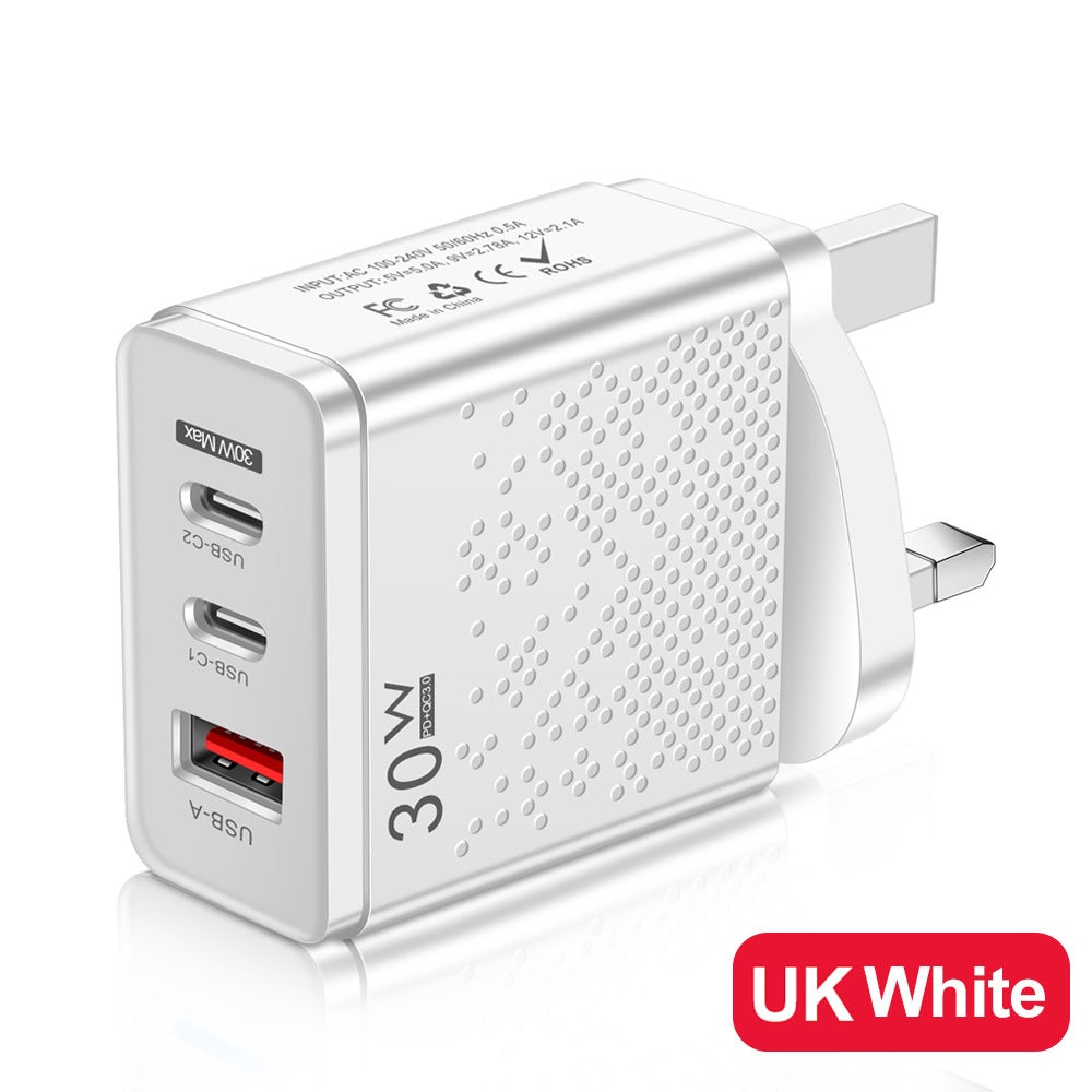 Luminous LED Fast Charger with Dual USB Type-C Ports