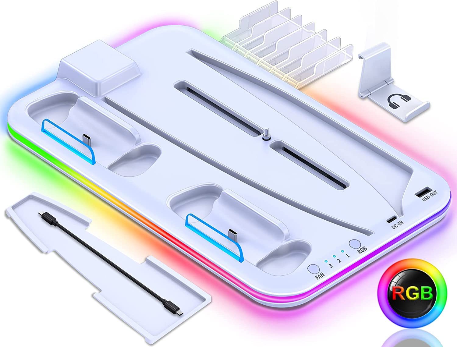 Stay Cool During Every Battle – PS5 Cooling Base Stand