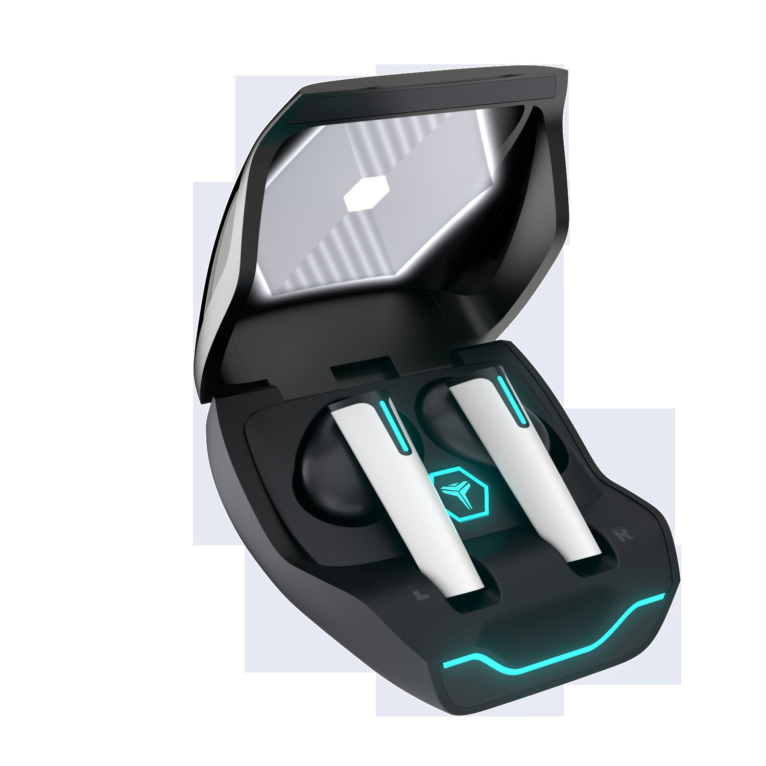 Wireless Gaming Headset with Low Latency and Luminous Glow