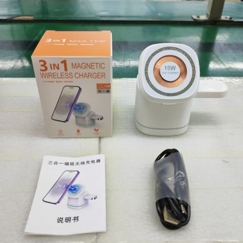 Fast Magnetic Wireless Charger – Power Up Phone, Watch & Pods