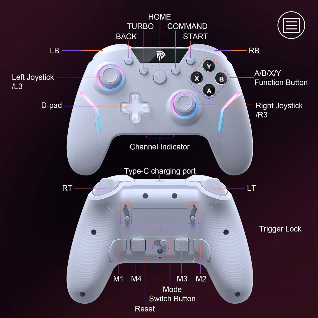 Pro Wireless Gamepad – Smooth Control for Epic Gaming Sessions