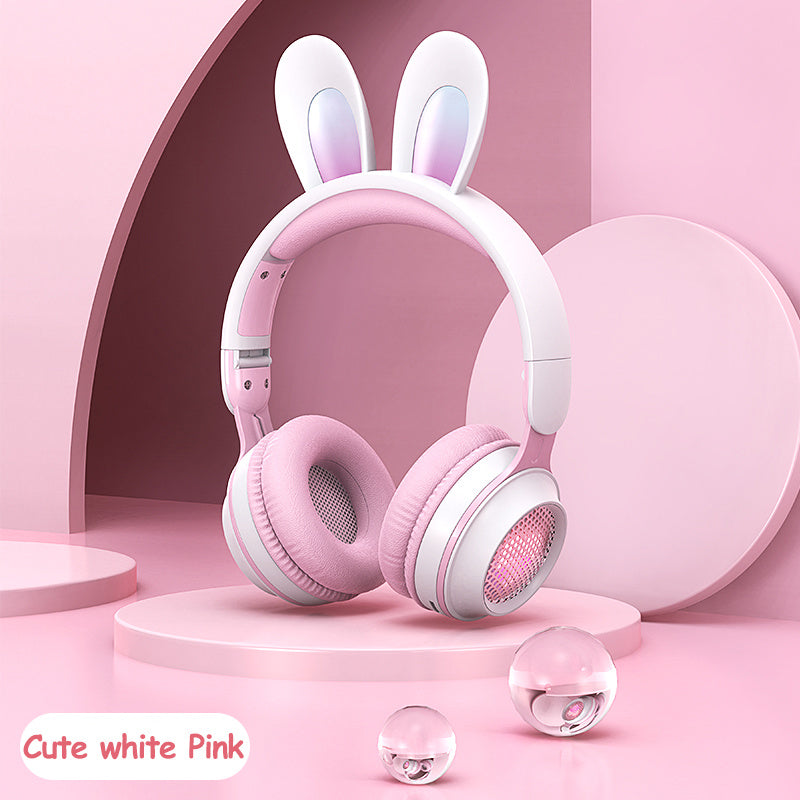 Cute Meets Cool – Wireless Luminous Rabbit Ear Headphones