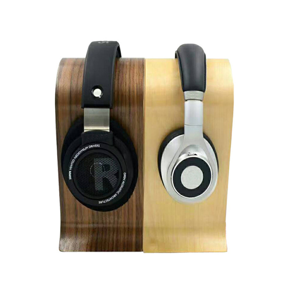 Modern Wooden Headphone Holder for Desks & Gaming Setups