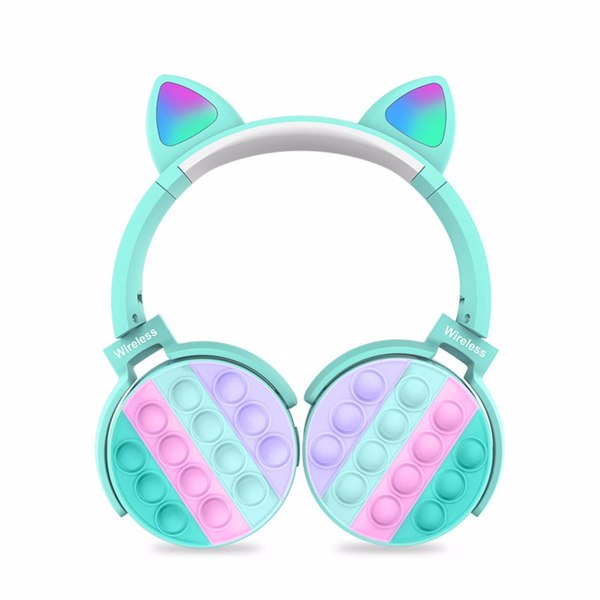 Focus and Fidget – Stress-Relief Headphones with Pop-It Fun