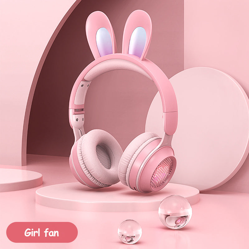 Cute Meets Cool – Wireless Luminous Rabbit Ear Headphones