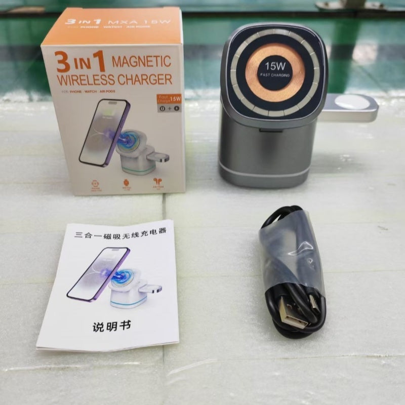 Fast Magnetic Wireless Charger – Power Up Phone, Watch & Pods