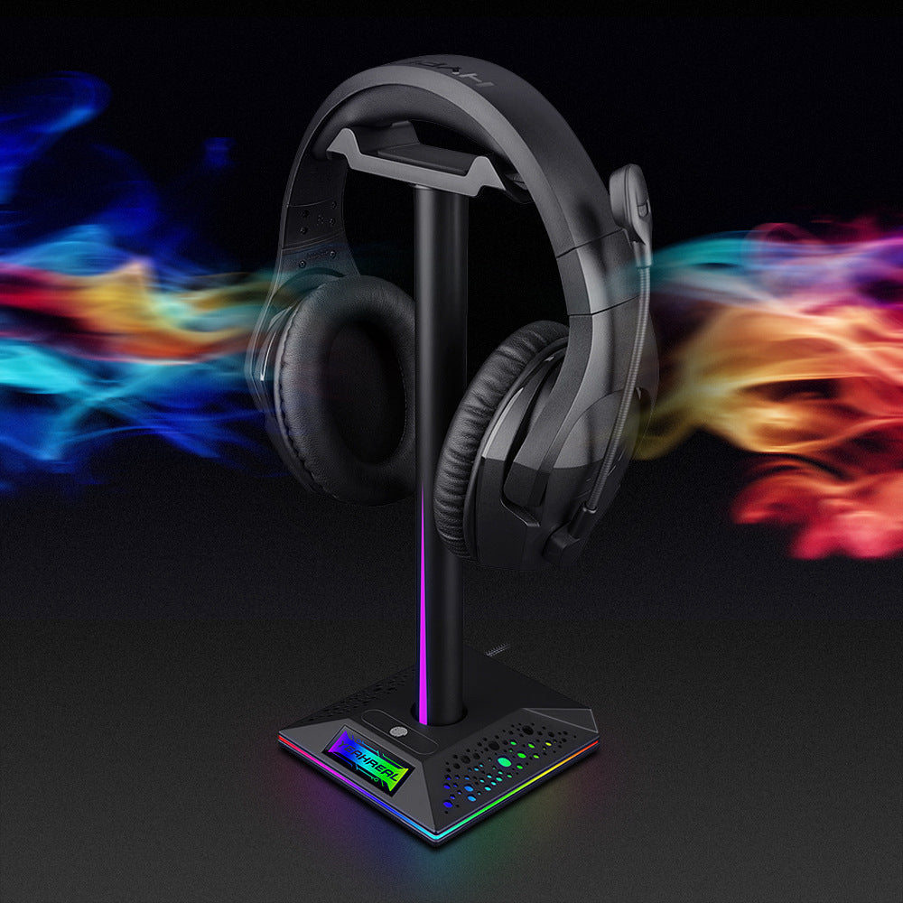 Gaming Headphones Dock – RGB Glow, USB Ports, Total Style!