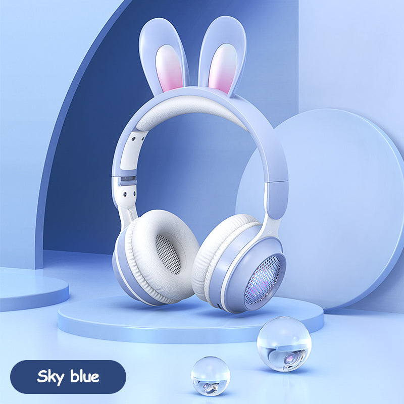 Cute Meets Cool – Wireless Luminous Rabbit Ear Headphones