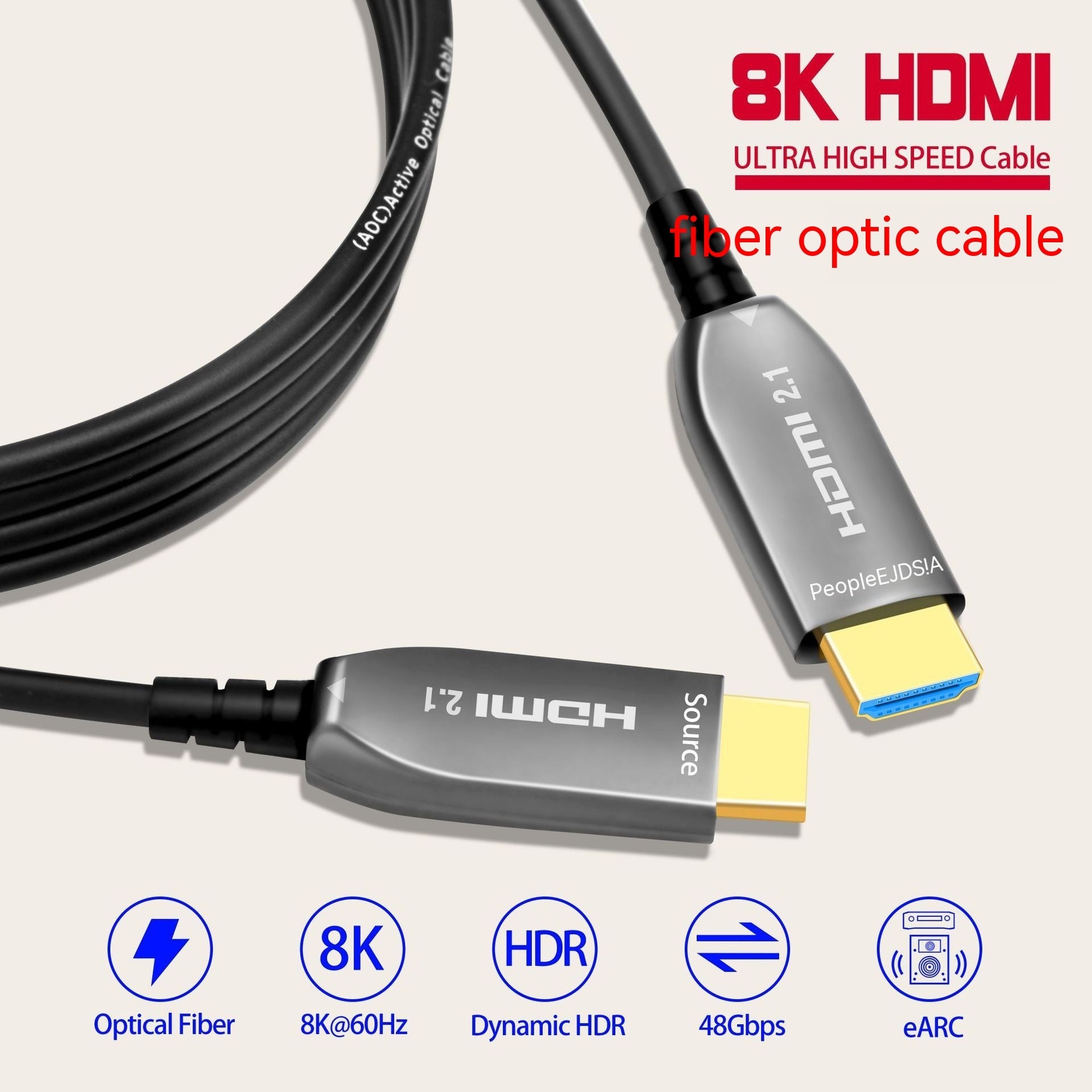 4K Optical Fiber HDMI – Crystal Clear Picture & Sound