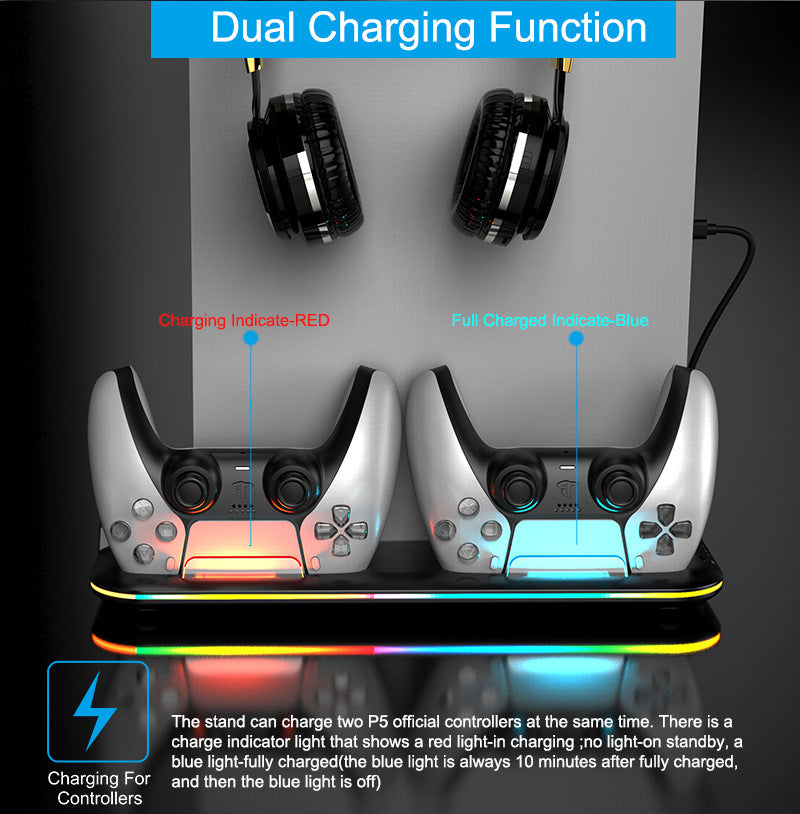 Stay Cool During Every Battle – PS5 Cooling Base Stand